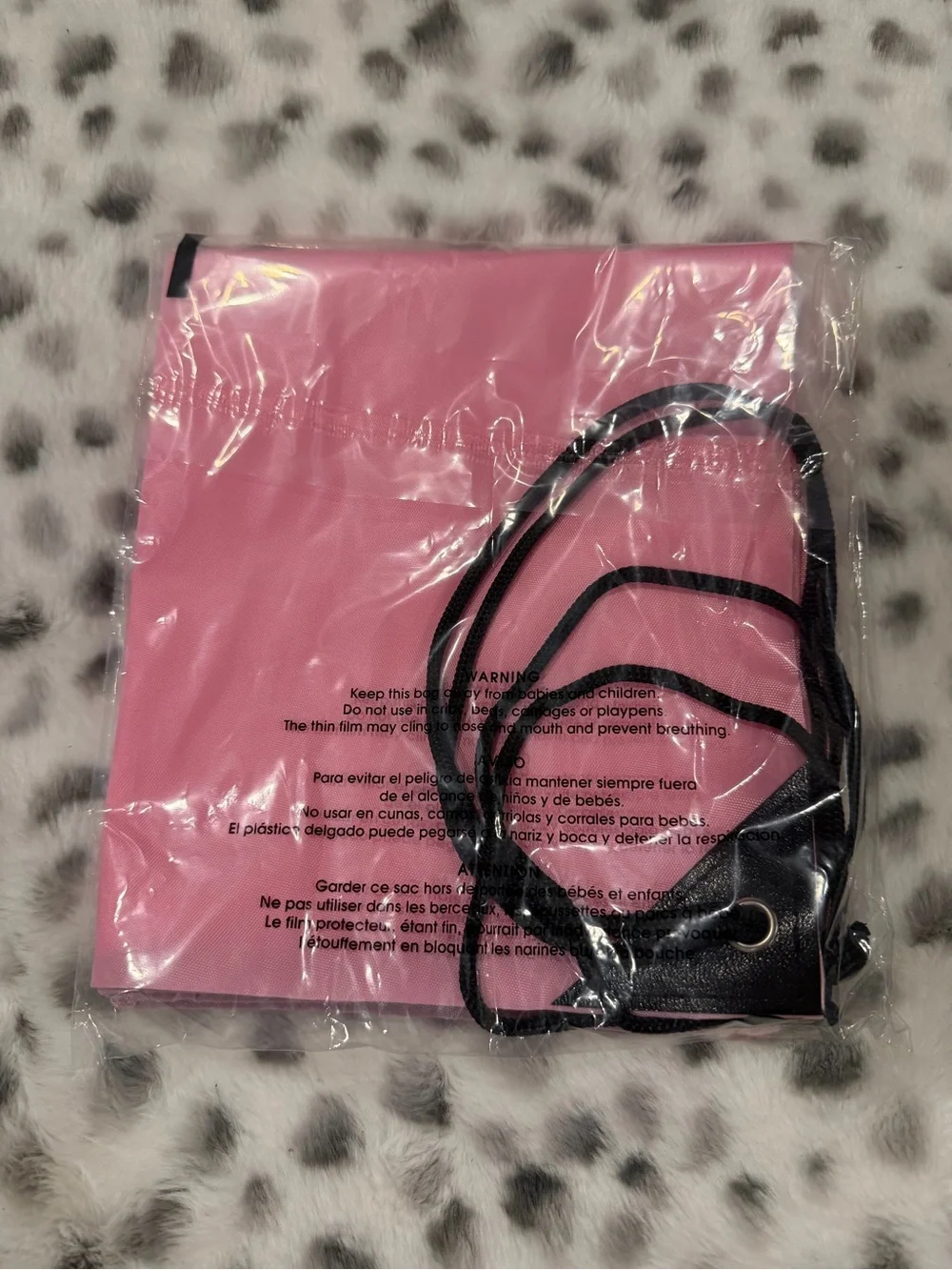 Pink draw string bag! 💖 unopened